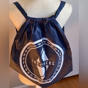 Skechers Dark Blue Drawstring Backpack navy